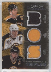 2007 O-Pee-Chee Premier Rare Remnants Triples Jerseys /50 Ray Bourque Adam Oates