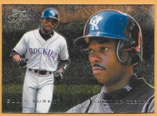 ELLIS BURKS COLORADO ROCKIES #127 - FLAIR NM-MT 1995