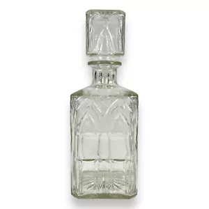 Vintage Ezra Brooks Bourbon Whiskey Klarglas Flasche Dekanter mit Stopfen - Bild 1 von 19