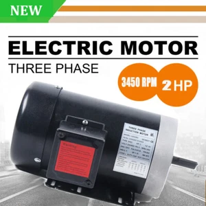 Motore Compressore Aria Elettrico 2HP 3 Fasi 3450RPM 208-230/460 Volt AC Albero 5/8" - Foto 1 di 14