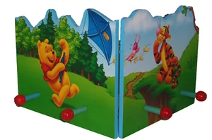 Disney Winnie Pooh Tigger Colgador de Pared Abrigo Mochila Bolso Madera Niños Habitación Organizador - Imagen 1 de 3
