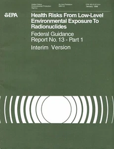 Gesundheitsrisiken durch geringe Umweltexposition gegenüber Radionukliden 1998 EPA - Bild 1 von 1