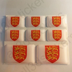 Pegatinas Inglaterra Escudo de Armas Pegatina Vinilo Adhesivo Resina 3D Relieve - Imagen 1 de 3