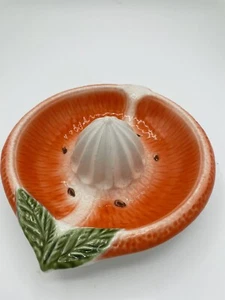 PIER ONE Entsafter Zitrus Orange HANDBEMALT Italien 7 Zoll - Bild 1 von 4