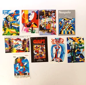 ♥ Ugo NESPOLO STORY LOT VON 9 POSTKARTEN LIMITIERTE AUFLAGE 2015 AKTEN KUNST AA - Bild 1 von 4