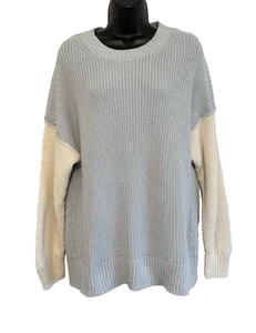 Suéter para mujer American Eagle Outfitters tejido pesado azul crudo mediano - Imagen 1 de 15