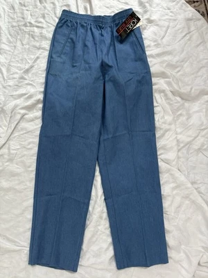 Koret City Blues Pants Womens Vtg 14 Elastic Waist Chambray Denim Pockets Size 6 - Image 1 of 4