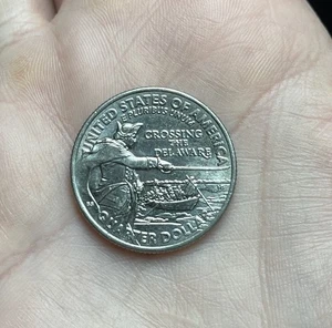 2021-D Crossing The Delaware 25C With Several Rare Error “IN COD WE TRUST” - Picture 1 of 3