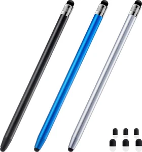 Lápiz óptico ChaoQ para pantalla táctil, 3 piezas alta sensibilidad 3 negro plata azul - Imagen 1 de 6