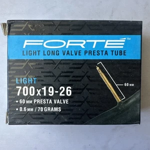 Forte Light Long Valve Presta Tube 700x19-26 60mm Ventil 70 Gramm  - Bild 1 von 2