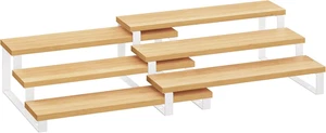 2 Pack Wood Perfume Organizer Stand, 3-Tier Cupcake Stand Holder, Spice Rack - Picture 1 of 12