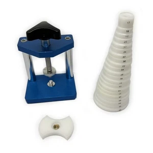 Reloj Prensa Vidrio Estuche Ajuste Máquina Con 12 Reversible Delrin Moldes Tool - Picture 1 of 3