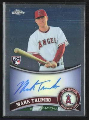 Mark Trumbo 2011 Topps Chrome Rookie Autographs RC Auto A #178 Los Angeles - Image 1 of 3
