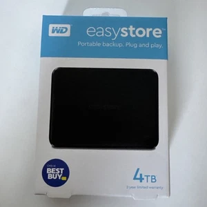 NEW WESTERN DIGITAL EASYSTORE 4TB USB HARD DRIVE ( Factory Sealed ) - Photo 1/7