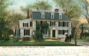 Cartolina d'epoca Dorothy Quincy Home, Quincy MA, primi anni '900 - Foto 1 di 2