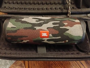 JBL FLIP 5 Camouflage Portable Bluetooth Speaker Tested Working - Picture 1 of 5
