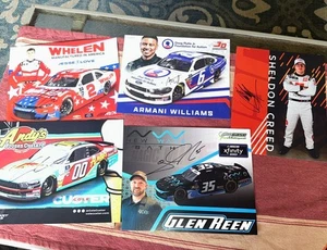 Hero Card Lot NASCAR ALL SIGNED Xfinity Sheldon Creed Jesse Love Racing - Picture 1 of 3
