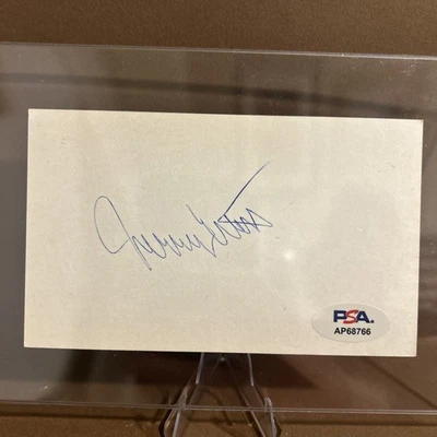 JERRY WEST Lakers Signed 3x5 card Autograph AUTO PSA/DNA Certified Authentic - Image 1 of 2