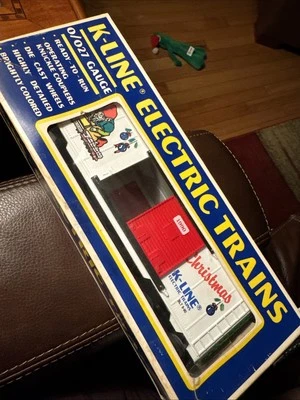 K-line K-6444 1990 Merry Christmas Holiday O / O27 Boxcar New Original NIB - Image 1 of 4