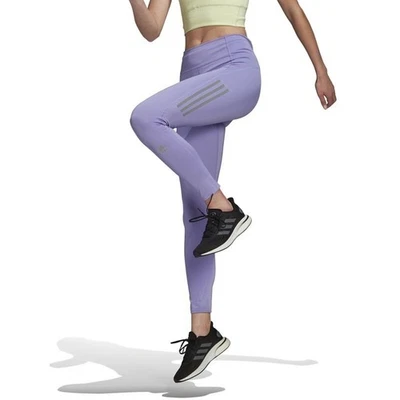 adidas Womens Own The Run Aeroready 7/​8 Tight Leggings - Purple / XS - Image 1 of 4