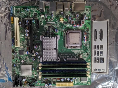 Intel DQ45CB LGA 775 M-ATX MOTHERBOARD w/ Xeon X5460 CPU & 8GB DDR2 RAM - Image 1 of 4