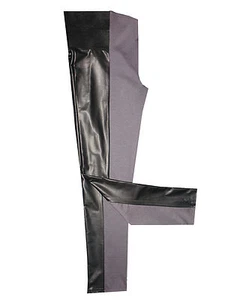 Plus size pu trim leggings - Picture 1 of 11