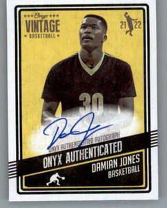 2021-22 Onyx Vintage Blue Signatures #VBDJ Damian Jones RC Rookie AUTO