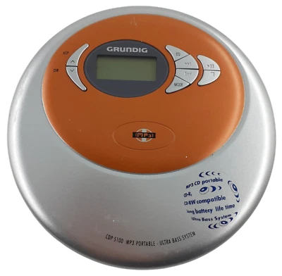 Grundig CDP 5100 CD Walkman  Hifi Discman  MP3 mit Kopfhörer- Zustand gut - Bild 1 von 4