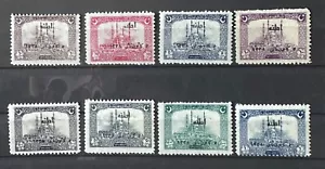 Turkey 1922 Overprinted Second Adana COMPLETE SET MH* SG #A111/A118 - Picture 1 of 2