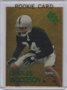 CHARLES WOODSON ROOKIE CARD 1998 Absolute SSD Playoff Draft Pick FOOTBALL RC - Picture 1 of 2