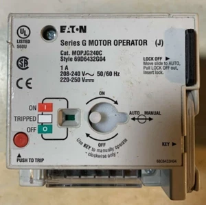 EATON Series G MOTOR OPERATOR MOPJG240C 69D6432G04 1A 208-240V ~50/60Hz 220-250V - Picture 1 of 7