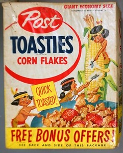 Post Toasties Corn Flake Complete Cereal Box Roy Rogers Ranch Set Offer-50s-MCWS