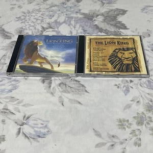 Lot Of 2 CDs THE LION KING Movie Soundtrack, The Original Broadway Cast Recoding - Picture 1 of 2