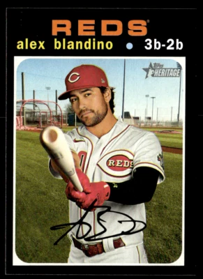 2020 Topps Heritage High Number - #721 Alex Blandino - Image 1 of 2