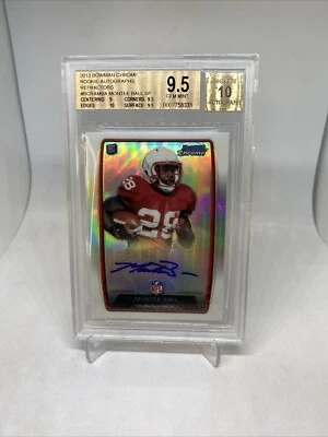 MONTEE BALL ROOKIE AUTO 2013 BOWMAN CHROME RC BGS 9.5/10 WISCONSIN BADGERS - Image 1 of 4