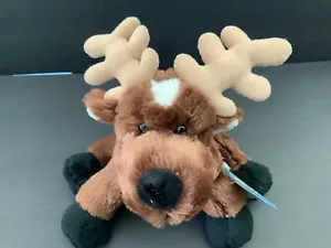 Ganz Reindeer Plush Toy Stuffed Animal Pet 10" Brown White Webkinz HM137 no code - Picture 1 of 10
