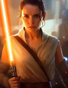 "Rey Skywalker" Giclée Fine Art Print Limited to Only 20 Hand-Numbered Copies - Picture 1 of 1