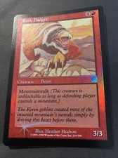 Rock Badger FOIL Mercadian Masques NM Red Uncommon MAGIC MTG CARD