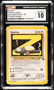 CGC 10 - 2002 WOTC Black Star Promo Snorlax Z # 49 Pokemon Card - Picture 1 of 2