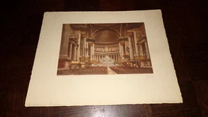 EAU FORTE ORIGINALE - La Madeleine - L'intérieur (Paris) - Signée Hubert - A - Picture 1 of 3