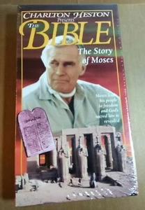 Charlton Heston Presents the Bible - The Story of Moses (VHS 1993) sealed - Picture 1 of 3