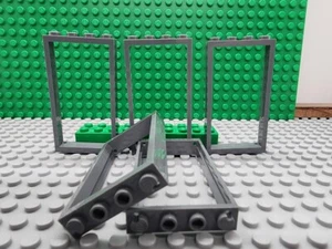 LEGO Parts - Dark Bluish Gray Door Frame 1 x 4 x 6 - No 60596 - QTY 5 - Picture 1 of 2