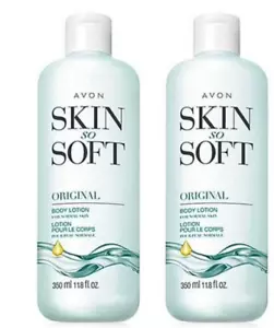Loción corporal Avon Skin So Soft Original con aceite de jojoba - 11,8 oz (juego de 2) - Imagen 1 de 1