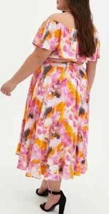 Torrid MULTI AQUARELL TIE-DYE SCHULTERFREI ROCK SET Gr. 1x 2x Neu mit Etikett - Bild 1 von 3