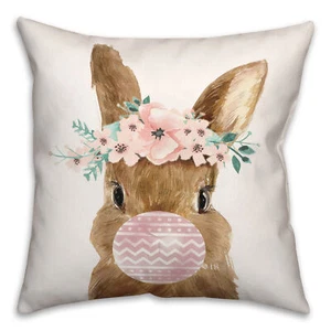 Creative Products Easter Bunny Bubblegum 16 x 16 Spun Poly Pillow - Picture 1 of 3