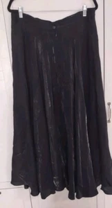 JS Collection Sz 16 Women's Shimmering Flowing Maxi Skirt Unworn Cond Holiday - Picture 1 of 7