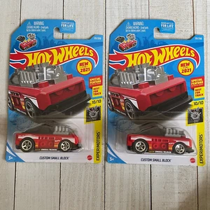 Lot Of 2 - Hot Wheels F Case  #131 Red Custom Small Block Experimotors - Picture 1 of 5