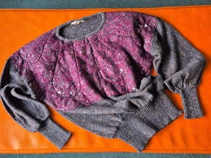 Large Shoulder Pads Designer Vintage 80s Womens Knit Jumper - Made in Italy - Picture 1 of 8