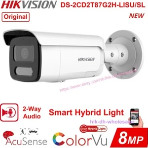 DS-2CD2T87G2H-LISU/SL 8MP ColorVu 2-Way Audio IP Camera Smart-Hybrid-Light 2.8mm - Picture 1 of 11