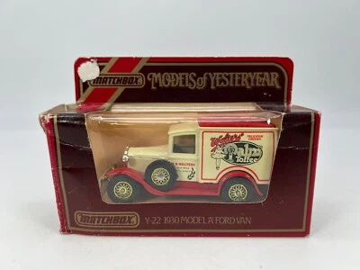 Matchbox Y-22 1930 Model A Ford Van Models of Yesteryear w/ Box Good Cond. - Image 1 of 4